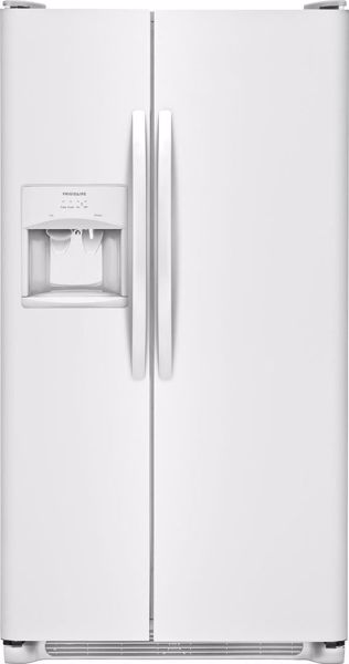 Picture of White Refrigerator SXS 26 CU FT