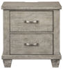 Picture of Naydell Gray 2 Drawer Nightstand