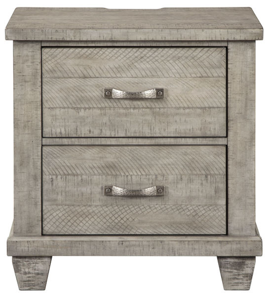 Picture of Naydell Gray 2 Drawer Nightstand