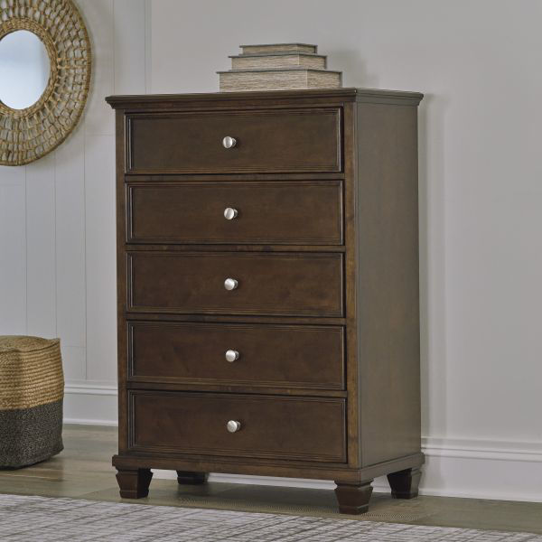 Picture of Danabrin - Brown 5-Drawer Chest