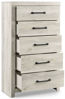 Picture of Cambeck - White Five Drawer Chest