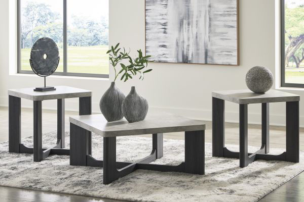 Picture of Sharstorm - Two-Tone Gray 3pc Occasional Table Set