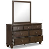 Picture of Danabrin - Brown Dresser/Mirror