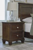 Picture of Danabrin - Brown Twin Panel Bed