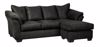 Picture of Darcy - Black Sofa Chaise