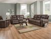 Picture of Desert - Chocolate Reclining Console Loveseat