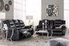Picture of Vacherie - Black Reclining Console Loveseat