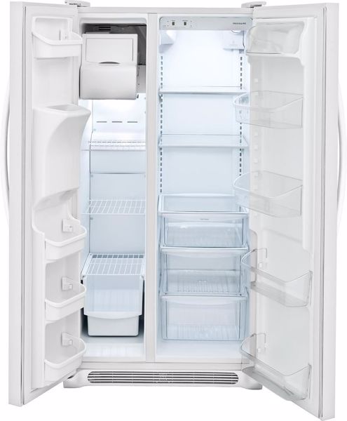 White Refrigerator SXS 26 CU FT | Kimbrell's Furniture