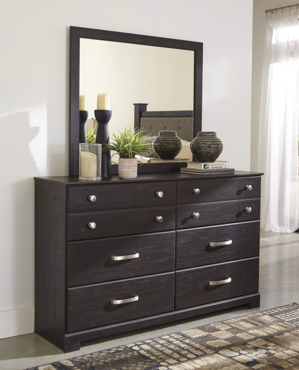 Reylow- Brown Dresser & Mirror | Kimbrell's Furniture