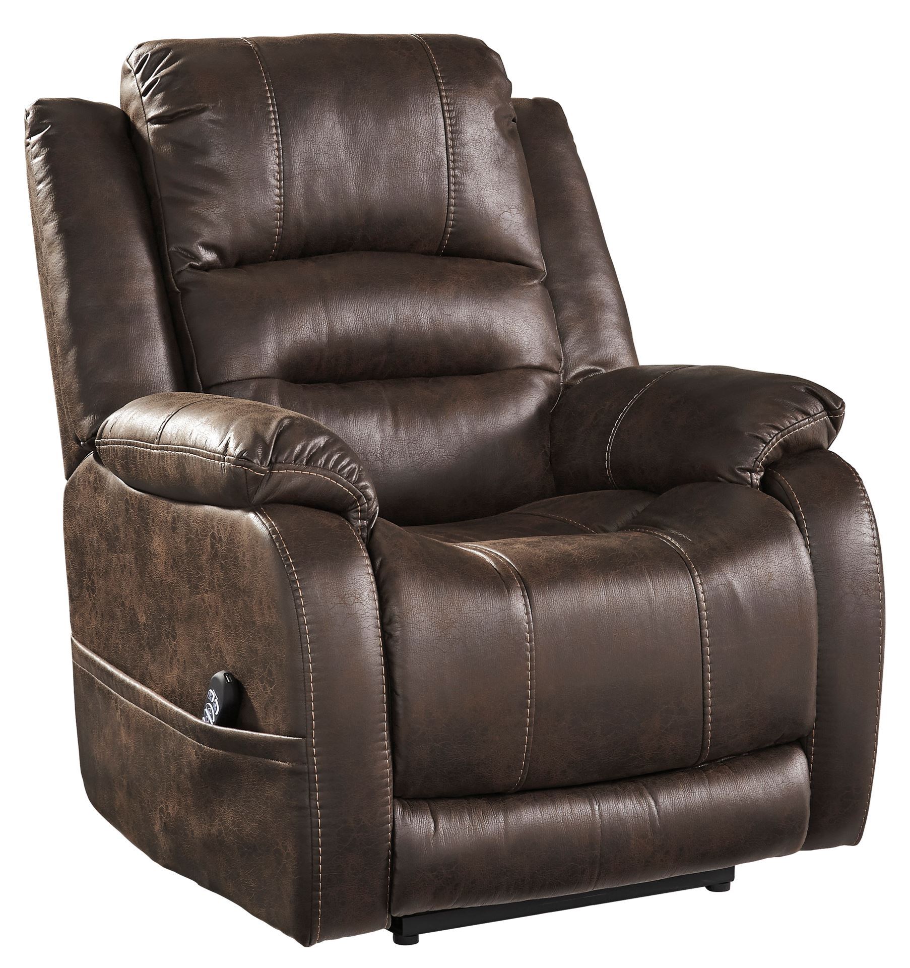 Barling - Walnut Power Recliner | Kimbrell's Furniture