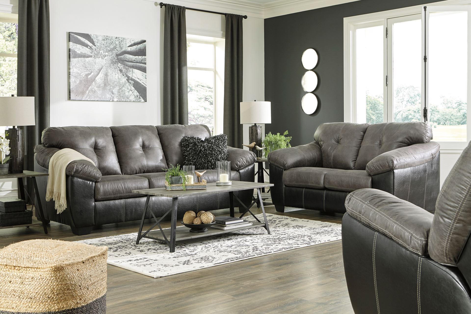 Gregale Slate Loveseat Kimbrell's Furniture