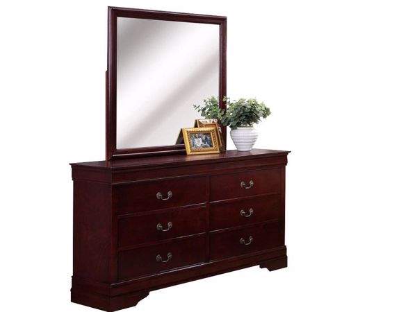 Louis Philip Cherry Dresser Mirror Kimbrell S Furniture