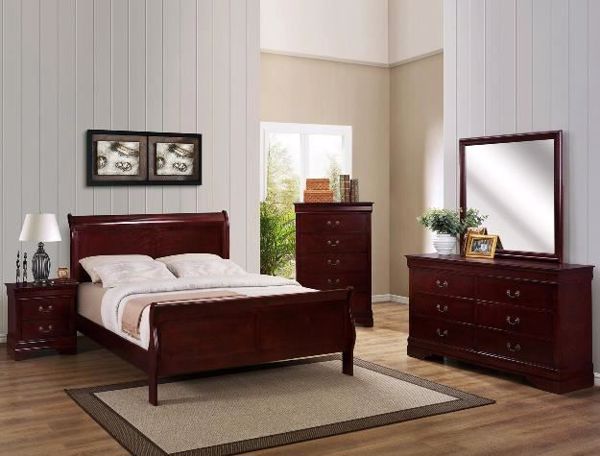 Picture of Louis Philip - Cherry King Bed