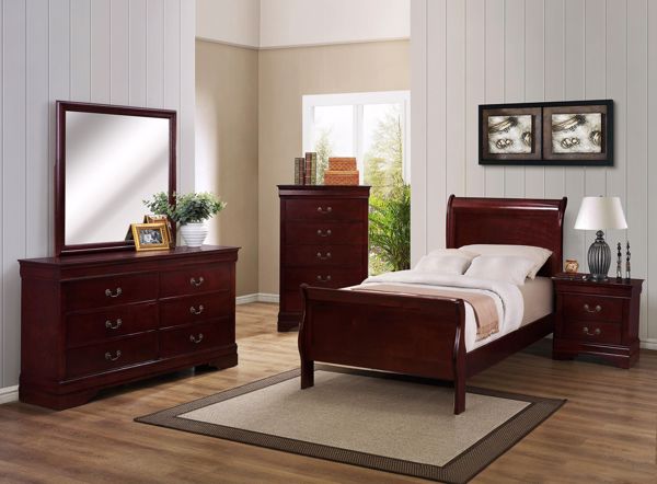 Picture of Louis Philip - Cherry Twin Bed