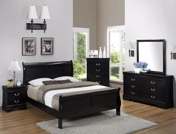 Picture of Louis Philip - Black Full Bed