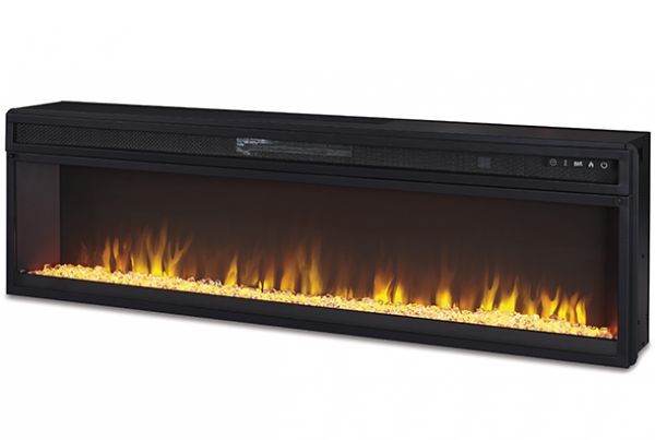 Picture of Wide Fireplace Insert - Faux Crystal/Stone