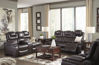Picture of Warnerton - Chocolate Power Reclining Console Love