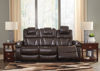 Picture of Warnerton - Chocolate Power Reclining Sofa
