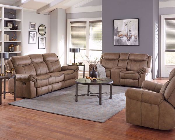 Knoxville - Dual Reclining Sofa W/Table | Kimbrell's Furniture