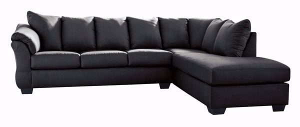 Picture of Darcy - Black LAF 2PC Sectional