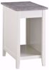 Picture of Diamenton - White Marble Chairside Table