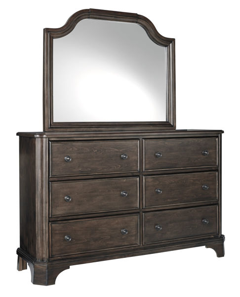 Picture of Adinton - Brown Dresser & Mirror