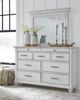 Picture of Kanwyn - White Dresser & Mirror