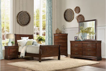 Show details for Mayville - Cherry Twin Bed Picture of Mayville - Cherry Twin Bed