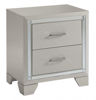 Picture of Lonnix - Silver 2 Drawer Night Stand