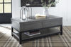 Picture of Caitbrook - Gray Coffee Table with Lift Top