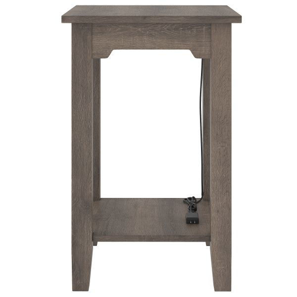 Picture of Arlenbry - Gray Chairside End Table with USB Ports