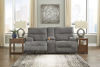Picture of Coombs - Charcoal Power Reclining Love w/ Console