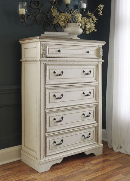 Picture of Realyn - 2 Tone 5 Drawer Chest