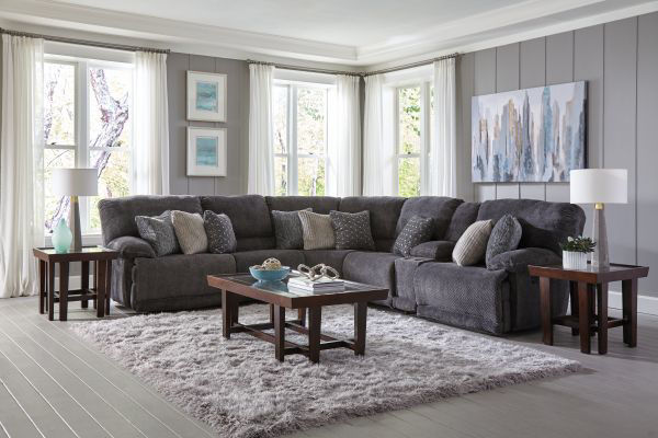 Picture of Burbank - Smoke 6PC Reclining Sectional
