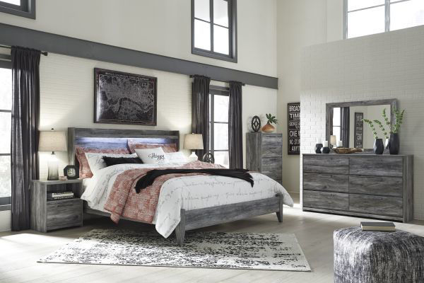 Picture of Baystorm - Gray Queen Bed