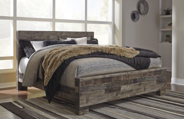 Derekson - Multi Gray King Bed | Kimbrell's Furniture