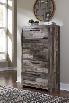 Show details for Derekson - Mulit Gray 5 Drawer Chest Picture of Derekson - Mulit Gray 5 Drawer Chest