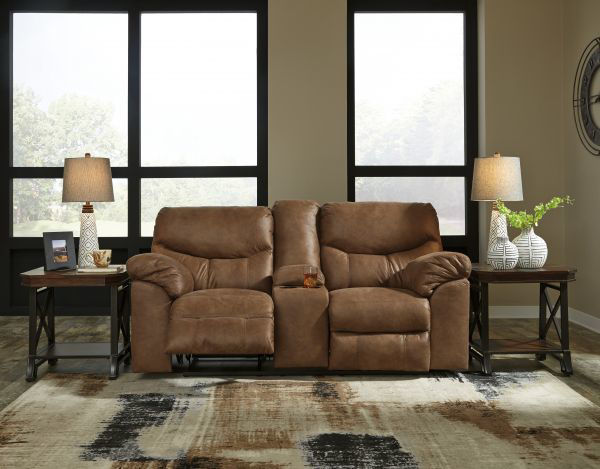 Picture of Boxberg - Bark Reclining Console Loveseat