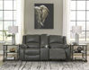 Picture of Calderwell - Gray Reclining Console Loveseat