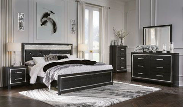 Picture of Kaydell - Black Queen Bed