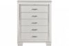 Picture of Allura - White 5-Drawer Chest