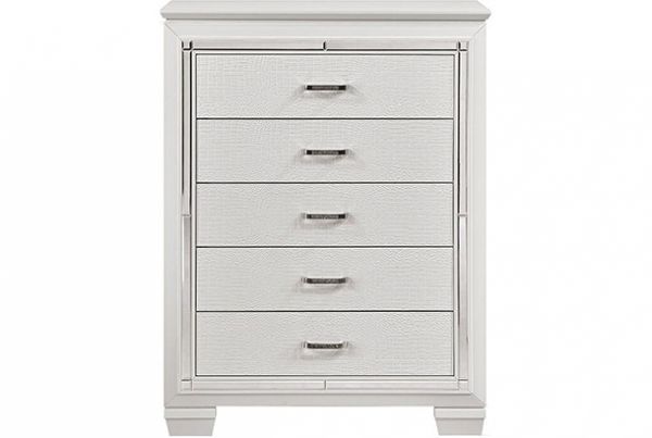 Picture of Allura - White 5-Drawer Chest