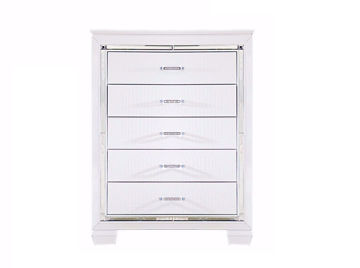 Show details for Allura - White 5 Drawer Chest Picture of Allura - White 5 Drawer Chest