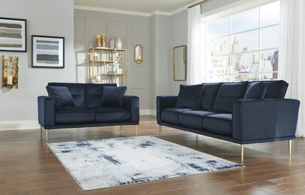 Picture of Macleary - Navy Loveseat