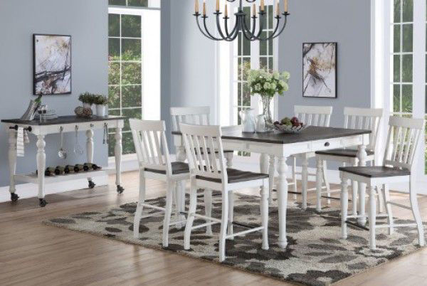 Picture of Joanna - 2-Tone CounterHeight Table W/ 6 Stools
