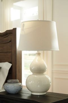 Show details for Saffie - Cream Ceramic Table Lamp Picture of Saffie - Cream Ceramic Table Lamp