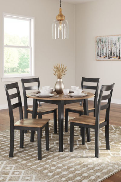 Picture of Gesthaven Brown Table & 4 Chairs