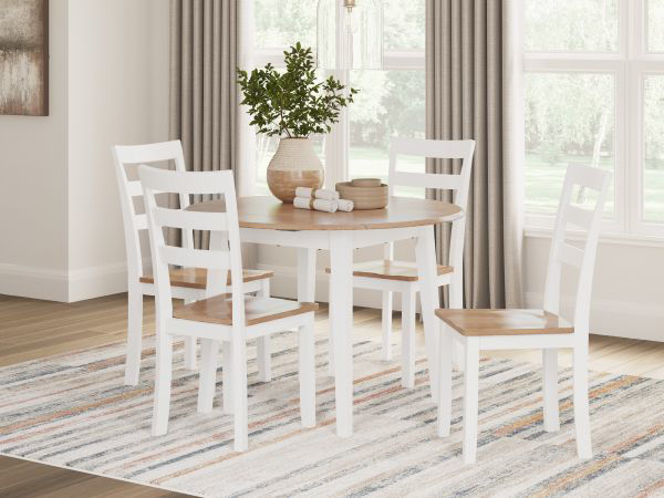 Picture of Gesthaven White Table & 4 Chairs