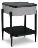 Picture of Jorvalee - Gray & Black Accent Table with Speakers