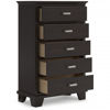 Picture of Covetown - Brown 5-Drawer Chest